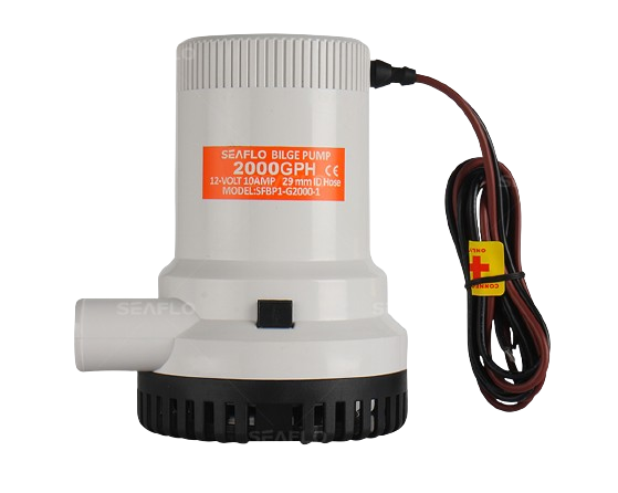 SEAFLO Bilge Pump for Boats 2000 GPH 12V