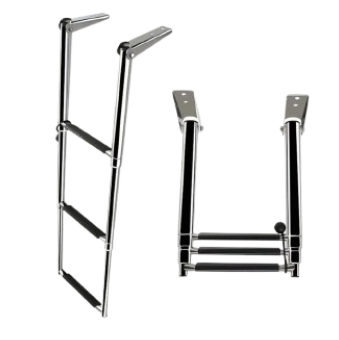 Boat Ladder 3 Step, Stainless Steel Telescoping Heavy Duty Available In 3 Step/4 Step