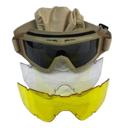 Desert Locust Goggle 3 Lens Yellow Kit outdoor/Off-road Goggles