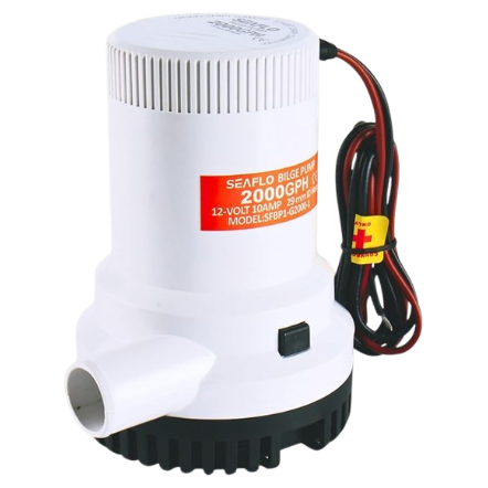 SEAFLO Bilge Pump for Boats 2000 GPH 12V