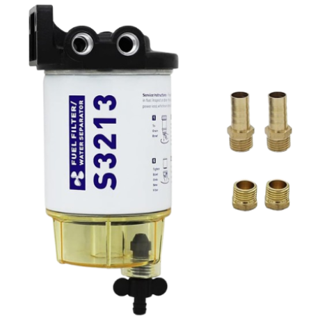 S3213 Fuel Filter Marine Water Separator with Clear Bowl Assembly